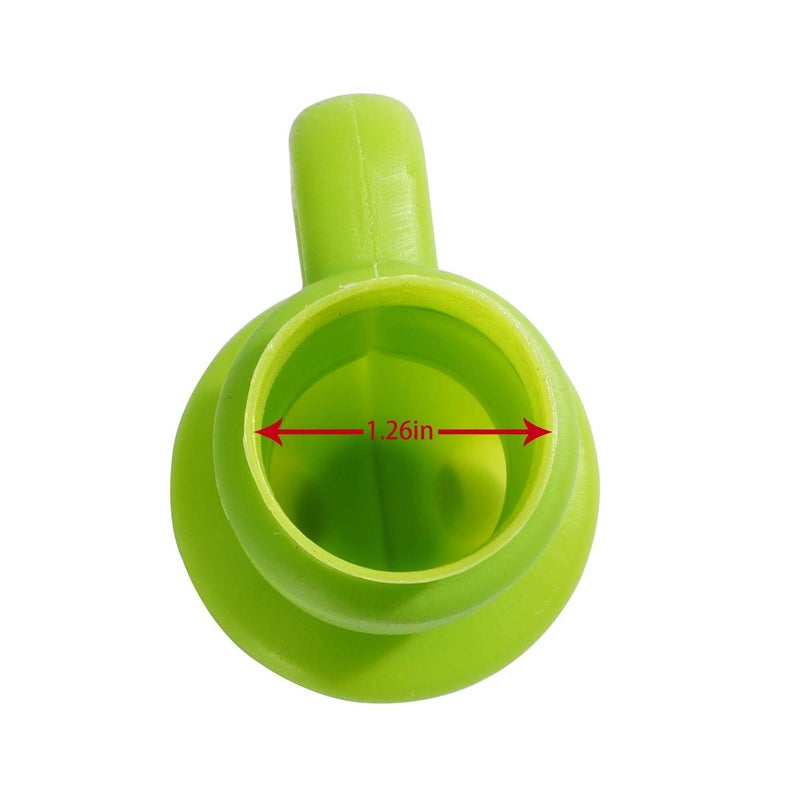 ZIZILAND 1.26" Diameter Trampoline Enclosure Pole Cap for Net Hook, 6 Pieces, Green, Only Fit in 32mm(1.26in) Diameter Trampoline Pole - Image 5